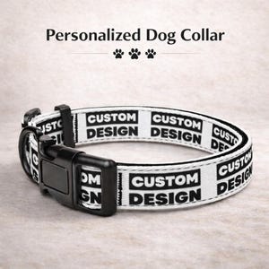 Customizable Dog Collar – Personalized Photo & Design Pet Collar