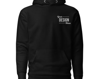Custom Embroidered Hoodie, Personalized Sweater, Embroidered Sweatshirt, Logo Hoodie, Add Your Design Unisex Hoodie, Premium Hoodie, Bulk