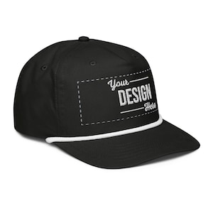 Custom Golf Rope Hat,  Embroidered Golf Rope Cap