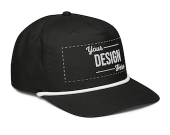 Custom Golf Rope Hat,  Embroidered Golf Rope Cap