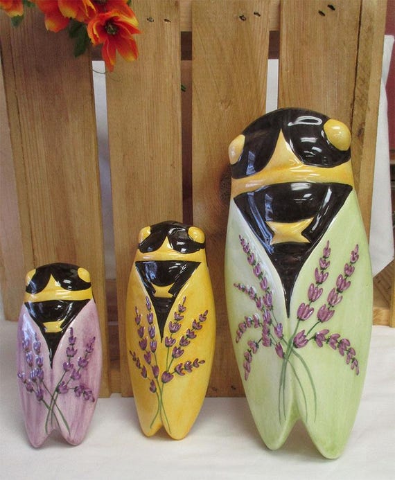 Cicadas From Provence | Lavender Design - Etsy