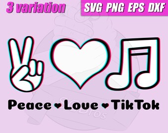 Download Peace Love Tiktok Etsy