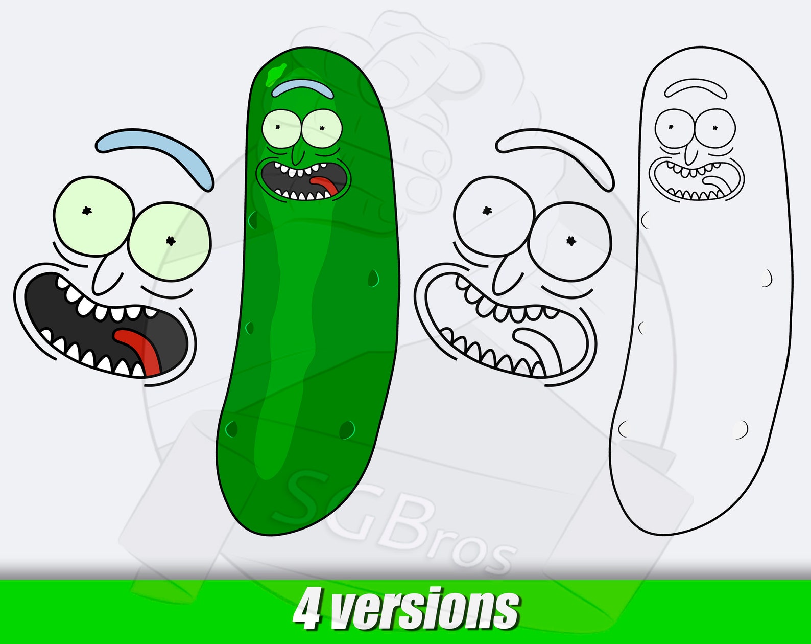 Rick and Morty Pickle Rick Pickle Rick svg Pickle Rick png | Etsy
