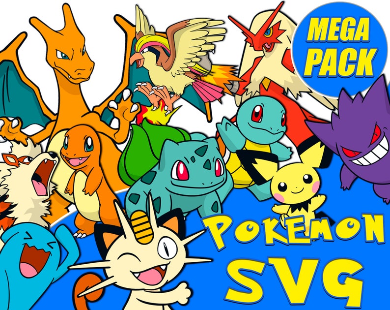 Download Pokemon SVG Pokemon PNG Mega Big Pack Vector High quality ...