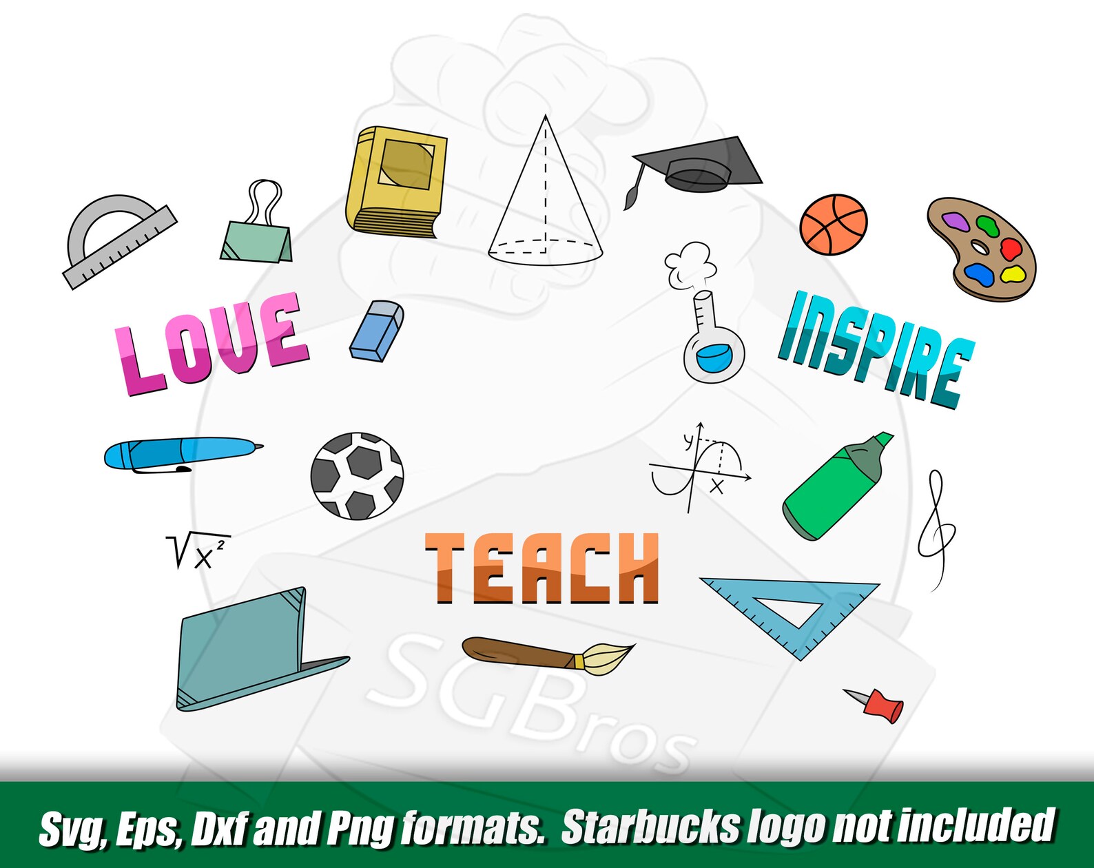 Free Free 218 Teach Love Inspire Svg Starbucks SVG PNG EPS DXF File