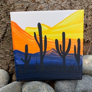 Tapiz del desierto azulejo cerámico pintado a mano / Adorno / Arte de la pared / Decoración del hogar