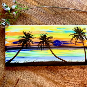 Vibrant Tropics in Spring Hand Painted Ceramic Tile/ Wall Art/ - Etsy
