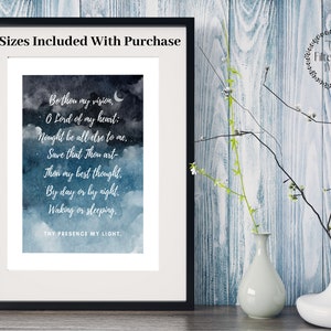 Be Thou My Vision, Hymn Art, Christian, Instant Download, 5 Sizes Included