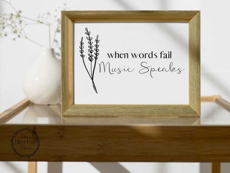 When Words Fail Minimalist Art Printable Sign Instant Download 3 When Words Fail Minimalist Art Printable Sign Instant Download 3