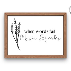 When Words Fail Minimalist Art Printable Sign Instant Download 3 When Words Fail Minimalist Art Printable Sign Instant Download 3