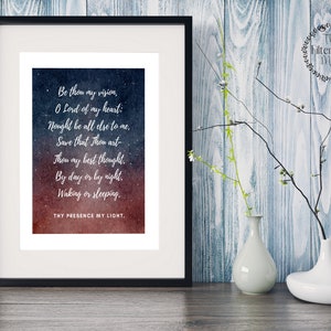 Be Thou My Vision, Christian Printable, Instant Download
