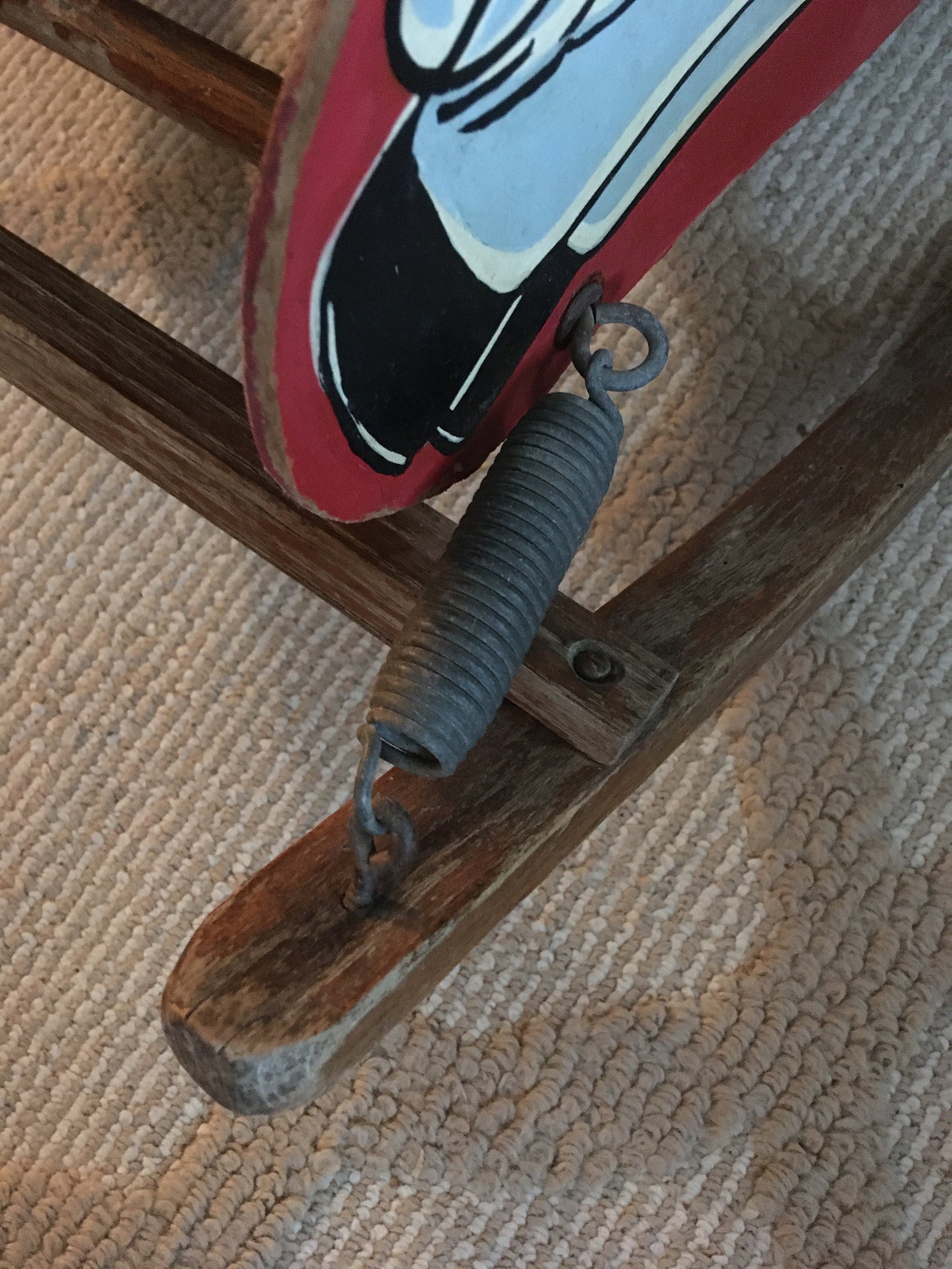 Vintage Rocking Horse with Springs Etsy