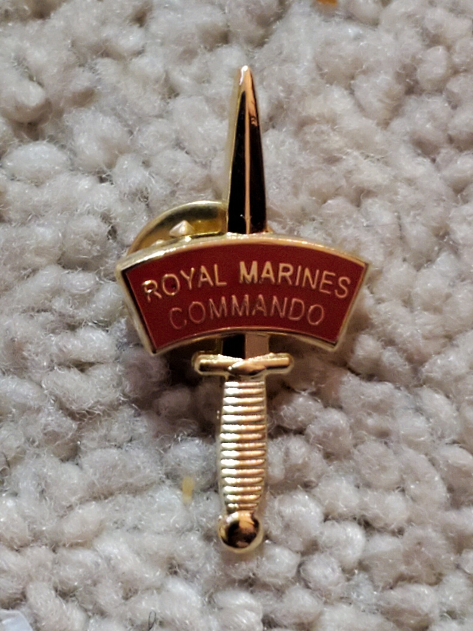 45 Commando Royal Marines Pin Gold Etsy