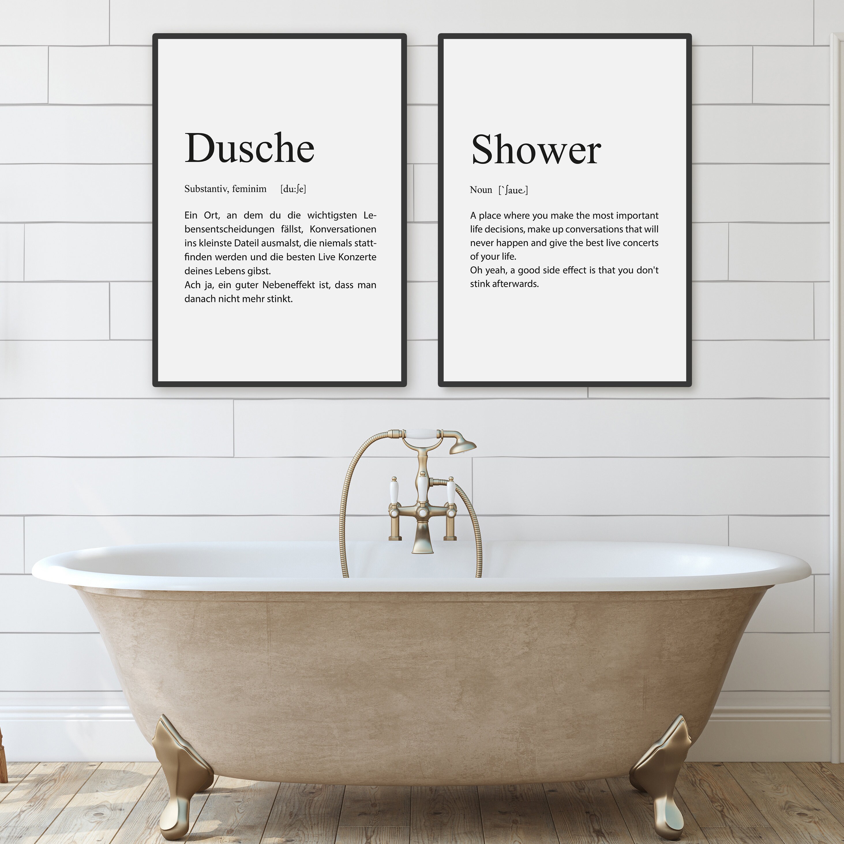 Definition Badezimmer Poster Dusche Wanddeko Bathroom Etsy.de