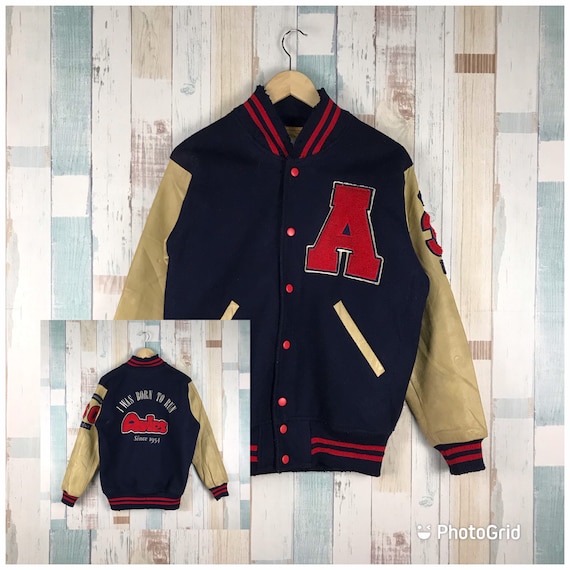 Vintage Distressed Avies I Was Born To Run Varsity