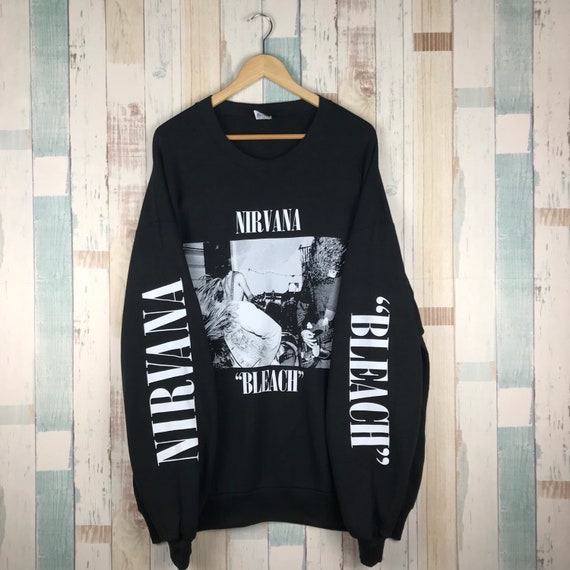 Vintage 90s Nirvana Bleach Sweatshirt Bootleg #ban