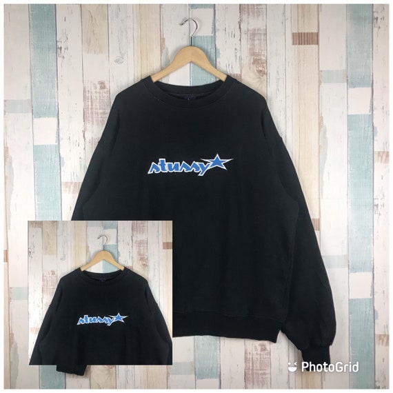 Vintage Stussy Embroidery Sweatshirt #streetwear #