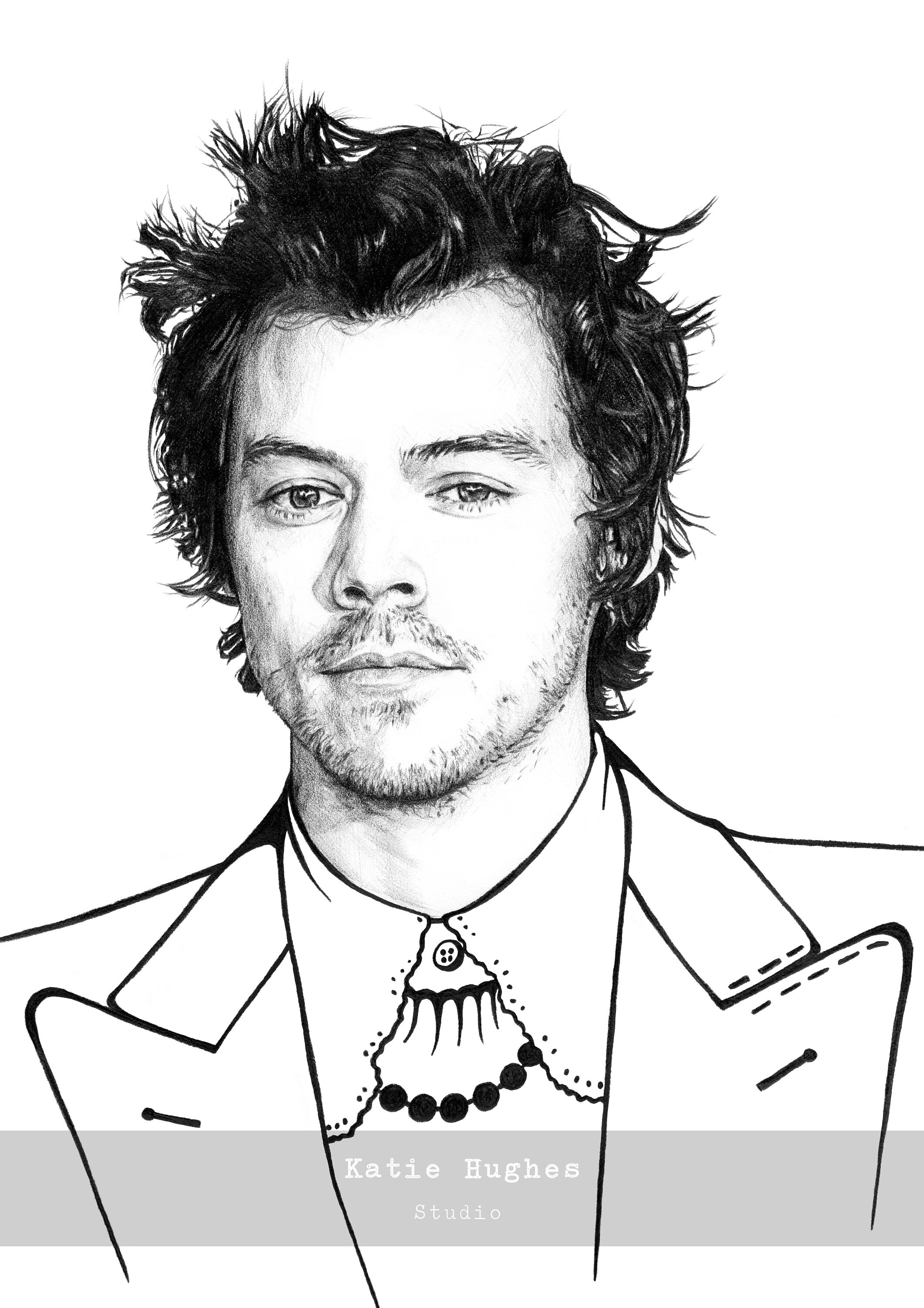 Harry Styles Wall Art Print Stylish Black And White Portrait One harry-styles-wall-art-print-stylish-black-and-white-portrait-one