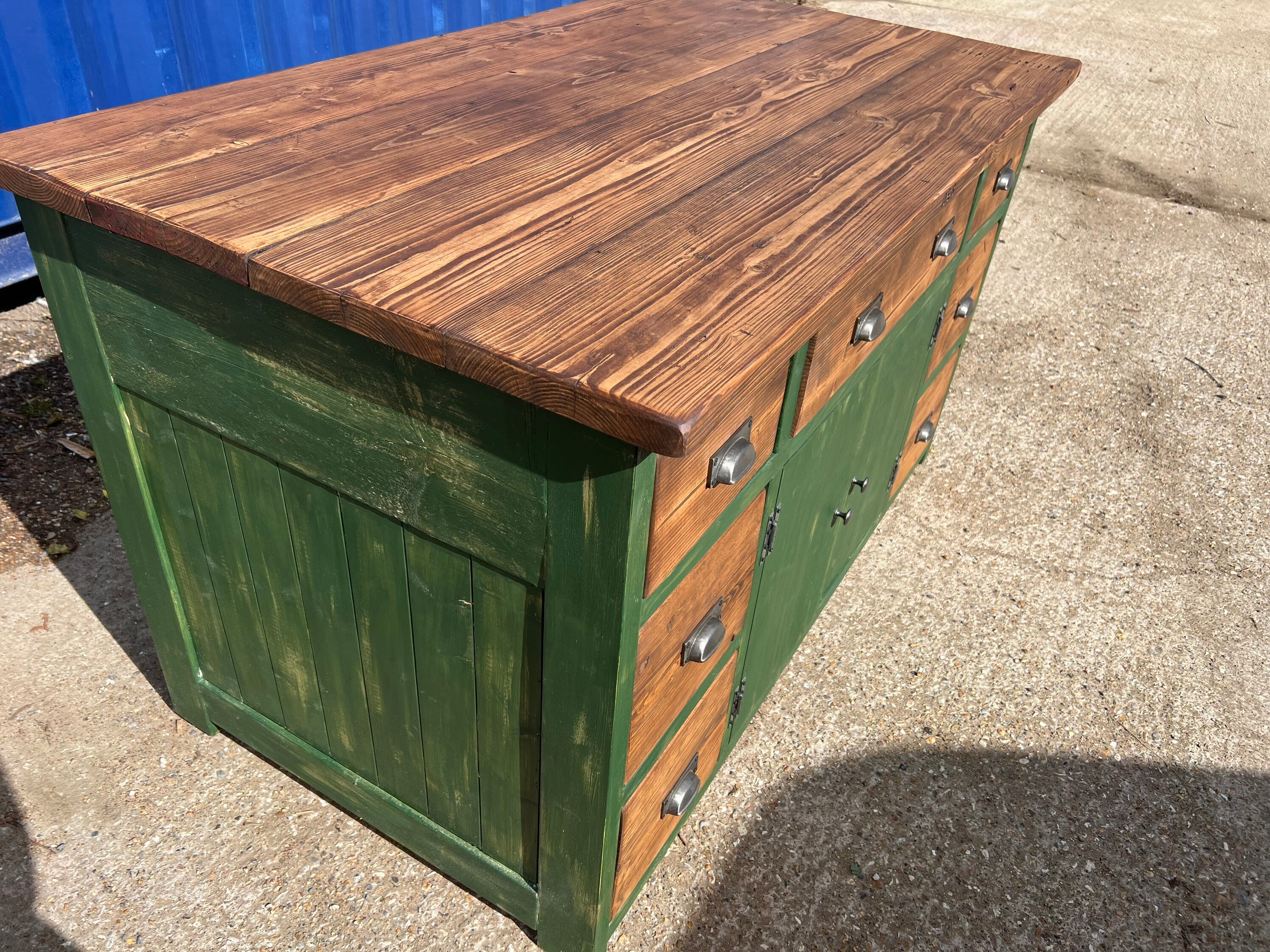 Rustic Farmhouse Kitchen Island - Etsy UK