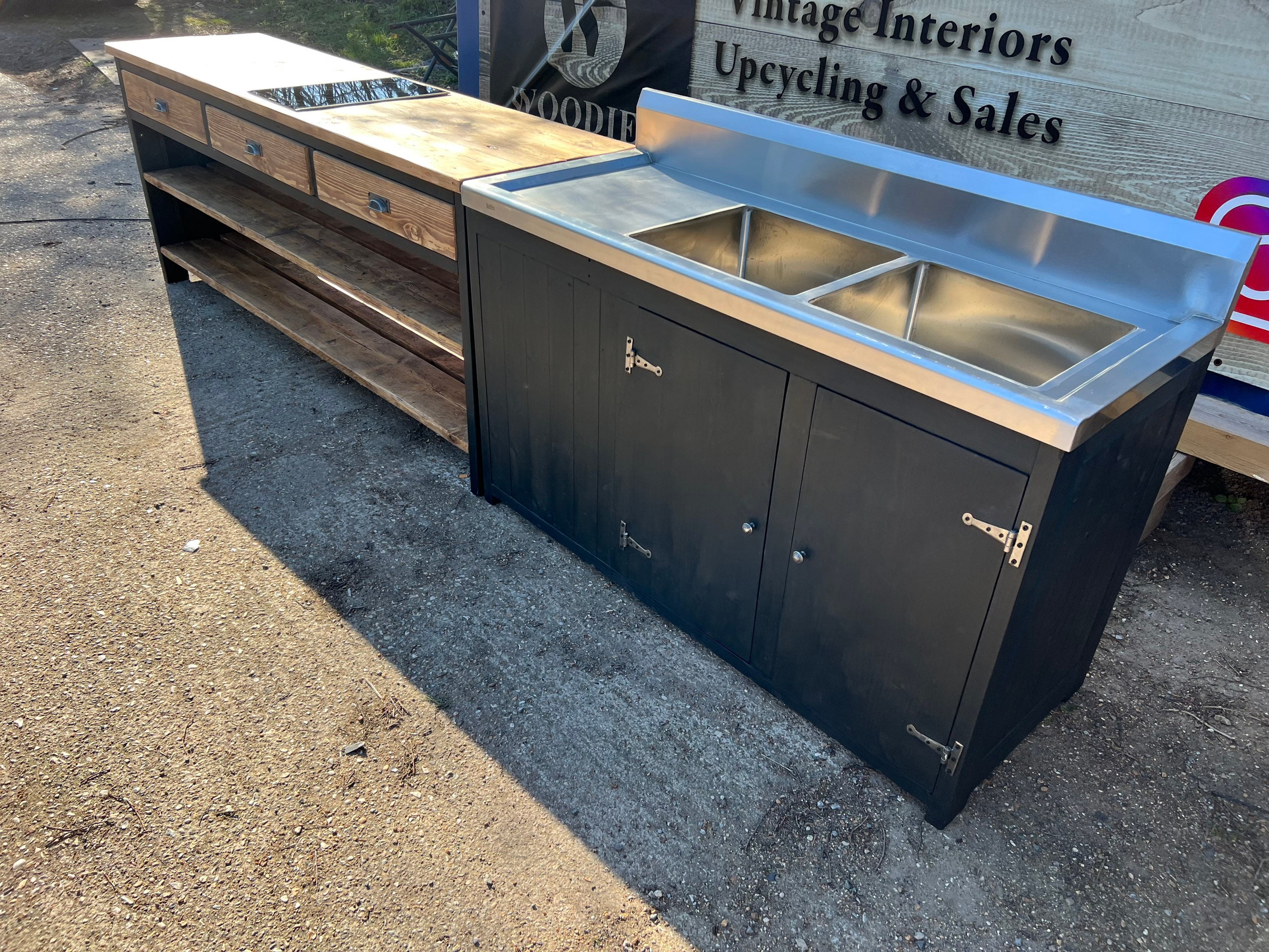 Commercial Rustic Kitchen Sink Unit - Etsy UK