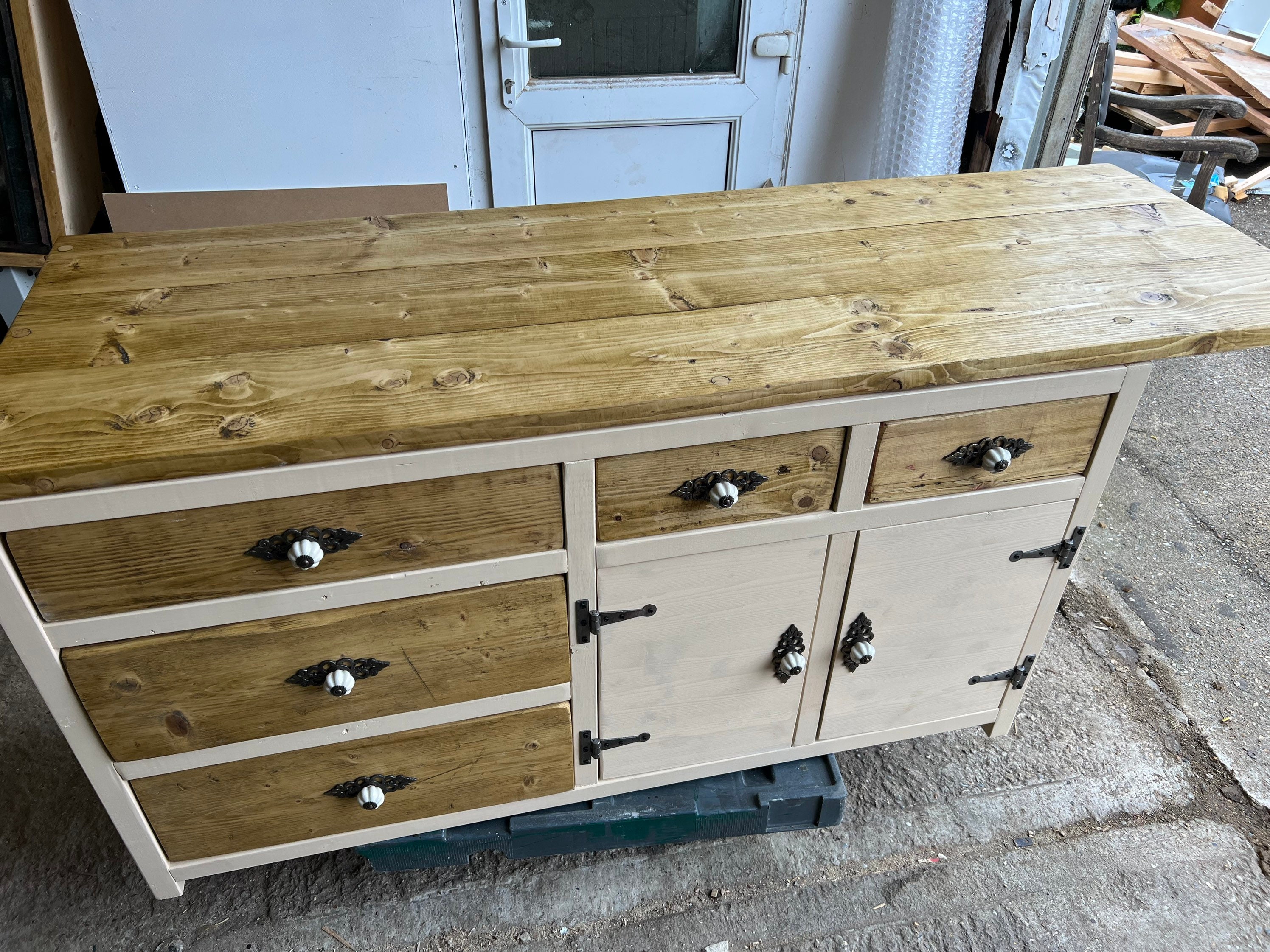 Rustic Farmhouse Kitchen Island - Etsy UK