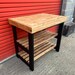 Rustic Farmhouse Thick Butchers Block - Etsy