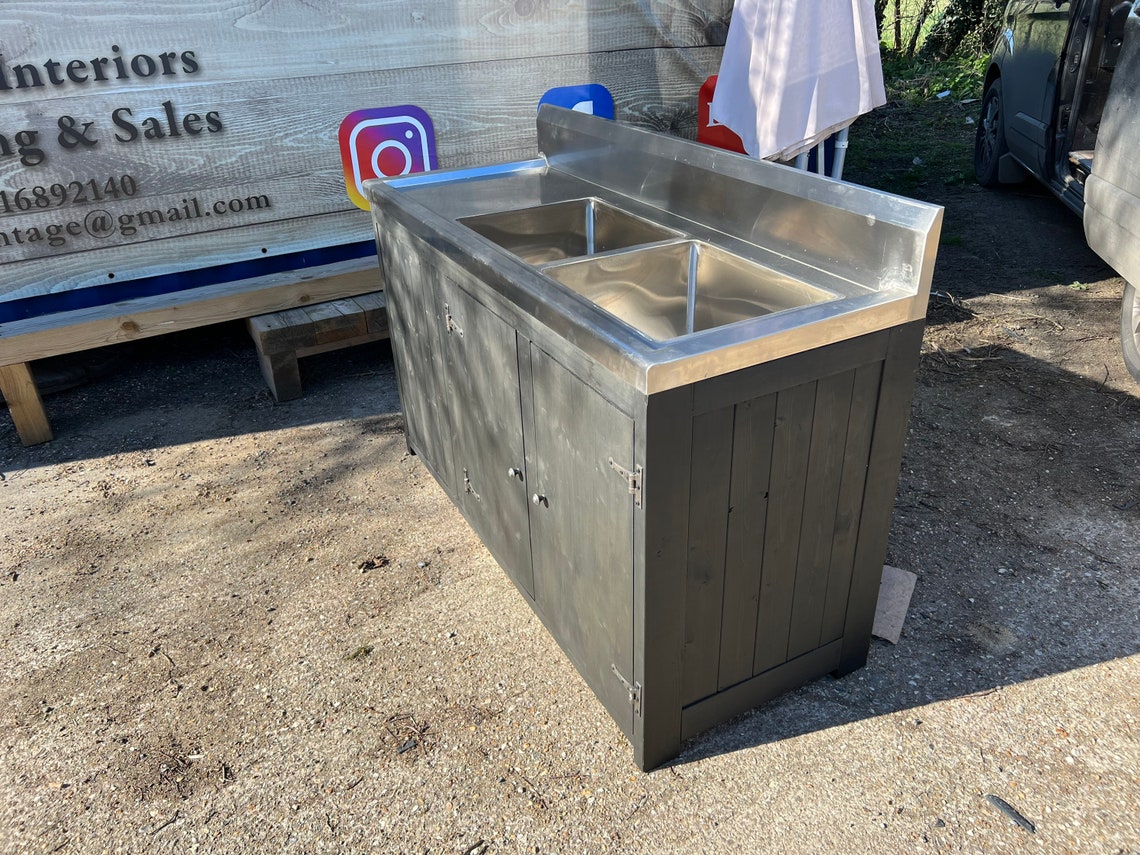 Commercial Rustic Kitchen Sink Unit - Etsy UK