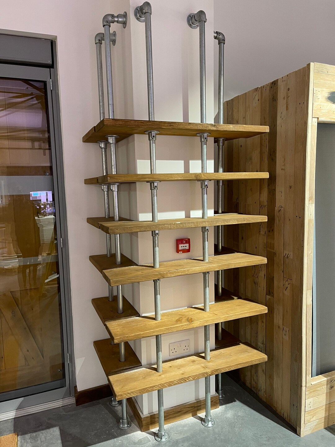 Scaffold Pole Shelving Unit Etsy UK