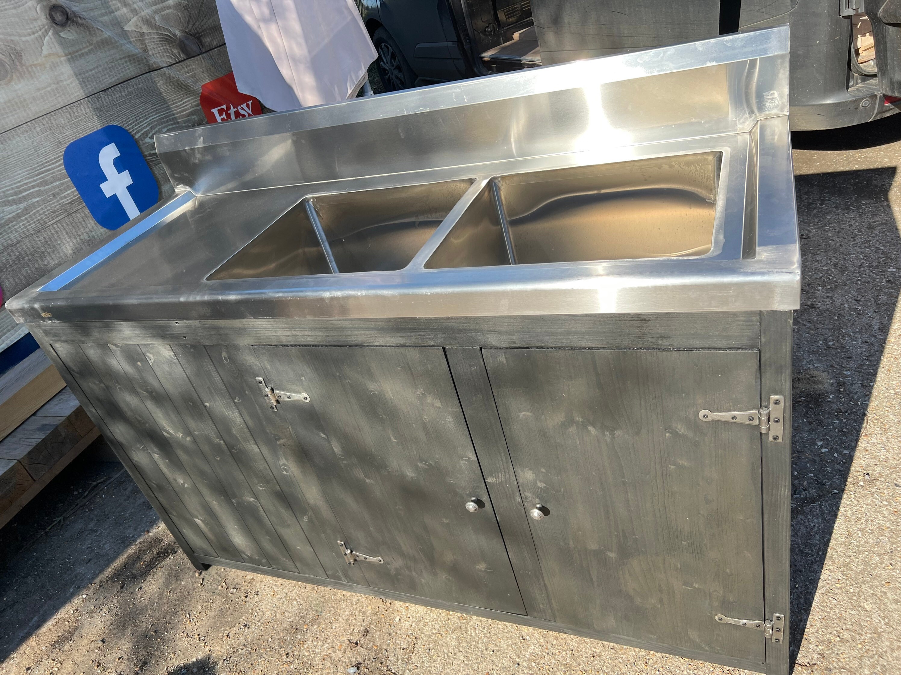 Commercial Rustic Kitchen Sink Unit - Etsy UK