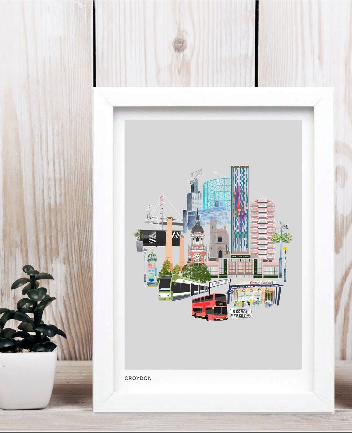 Croydon Artwork, Croydon Art, Croydon Print, Croydon Design, Croydon Illustration, Croydon