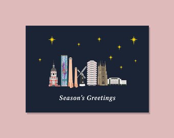 Christmas Card Season's Greetings, Croydon Christmas Gift