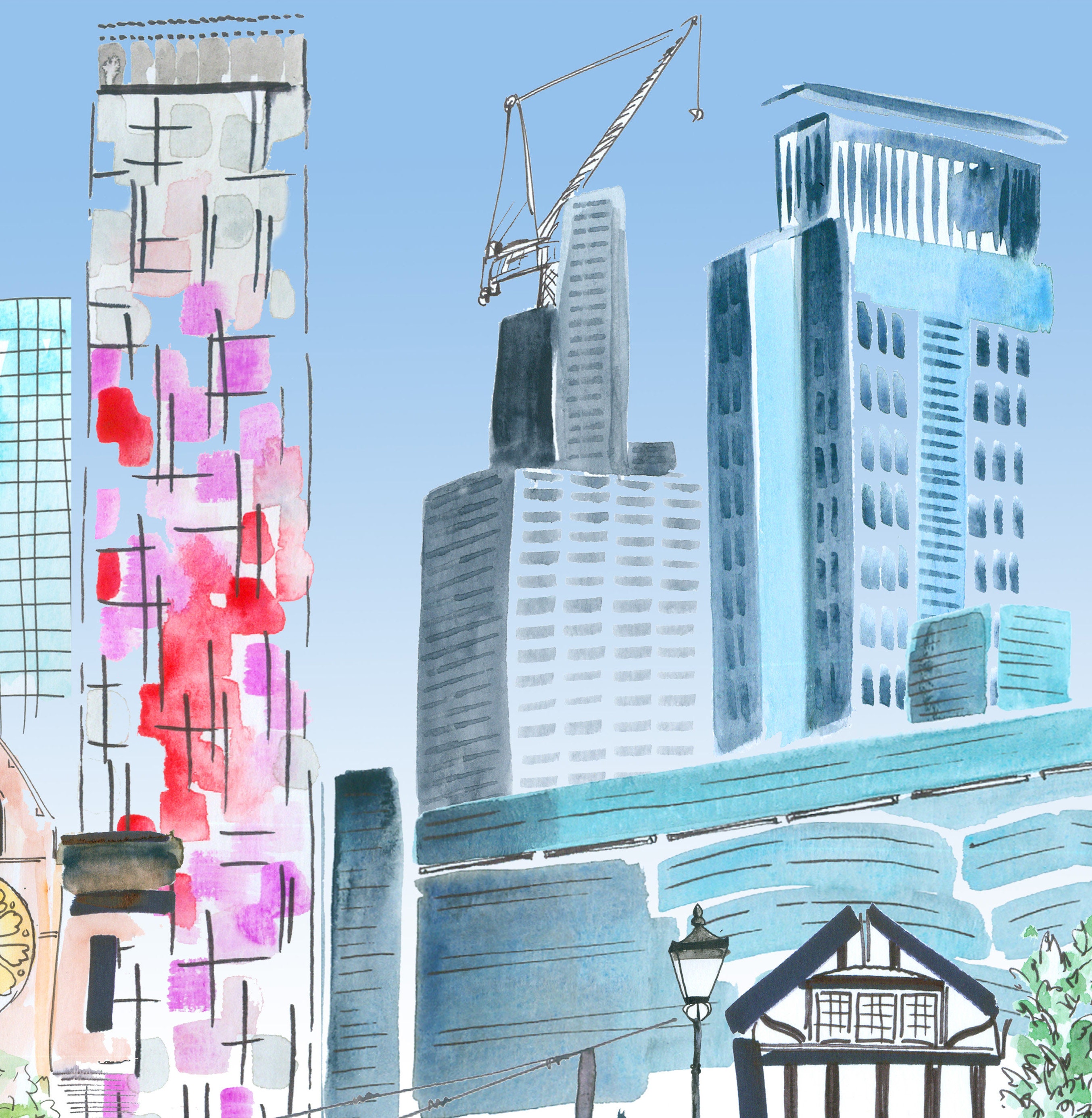 West Croydon print Croydon print Croydon illustration Etsy