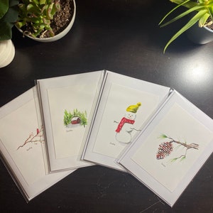 Winter Watercolor Greeting Cards