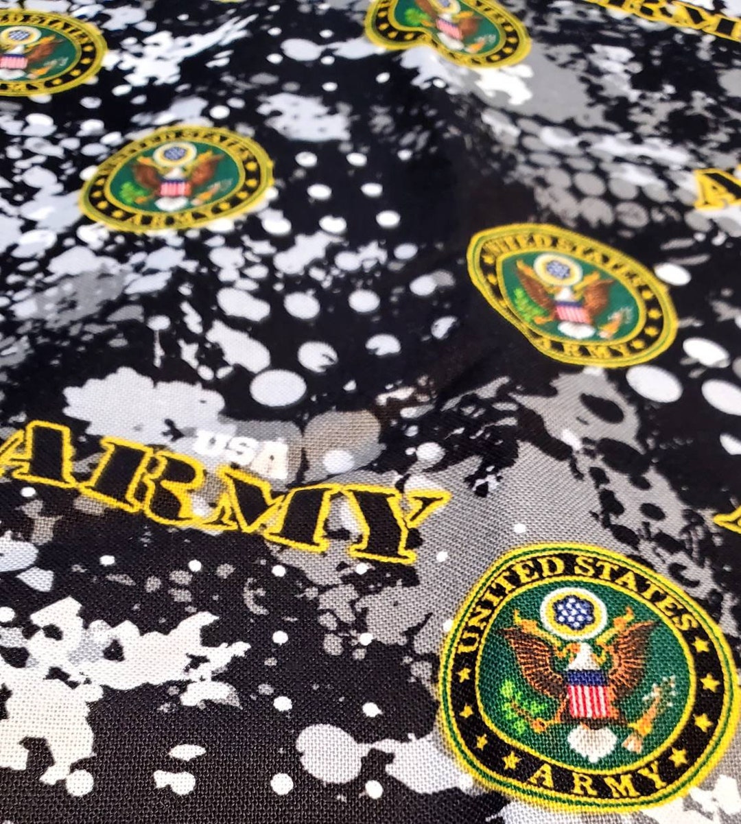 USA Army Fabric Army Yardage US Army Military Branch Sykel Enterprises