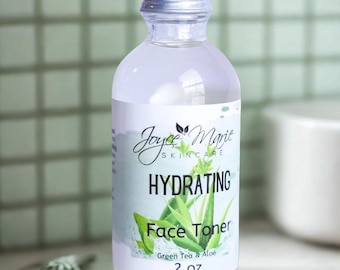 Green Tea & Aloe  Face Toner - Natural Acne Relief  | Nourishing Skincare  for Clear Complexion