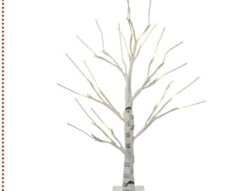 white birch twig tree brown birch twig tree  60cm battery operated Easter tree