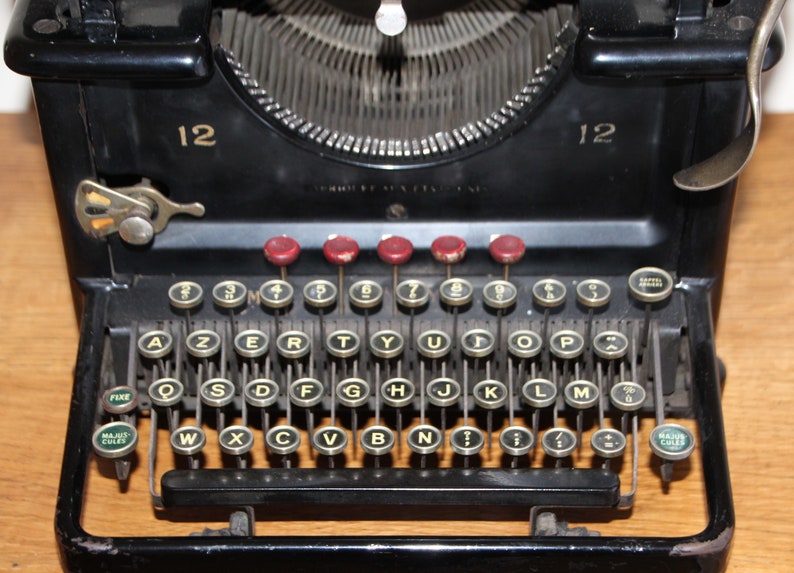 Antique Typewriter Vintage Remington Standard No 12 Typewriter Collectible Manual Typewriter