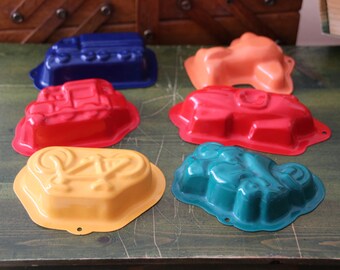 Multicolor metal molds Cake Cupcake Candle Muffin Chocolate Soap Bicycle Moto Plane Train Truck