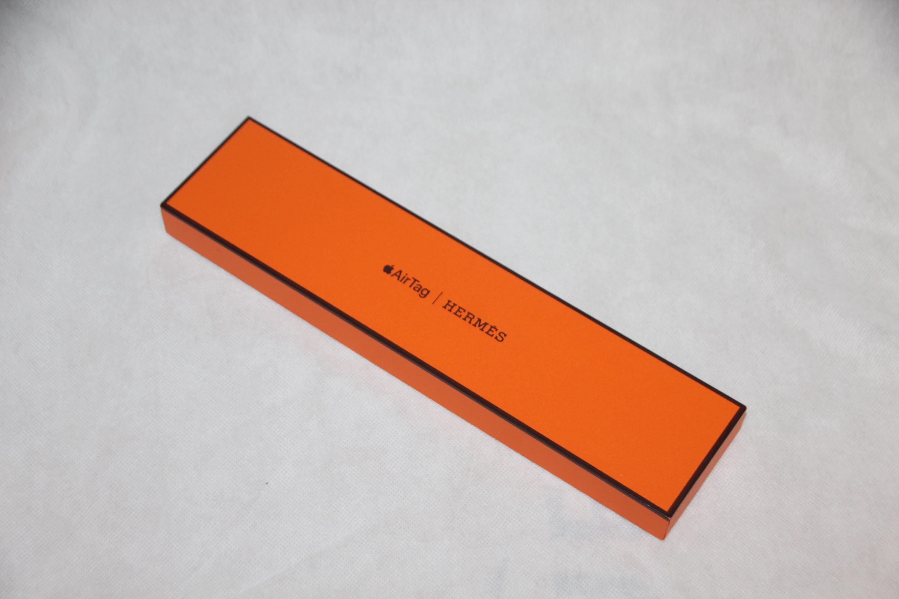 AirTag Gift Box Hermes Orange Rectangular - Etsy Israel AirTag 