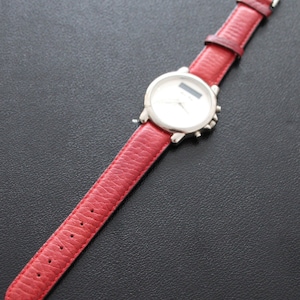 montre-bracelet rouge vintage pour hommes Marc Gay carte du monde Cadeau pour lui Accessoires hommes Cadeau fête des pères pour homme Montre à collectionner