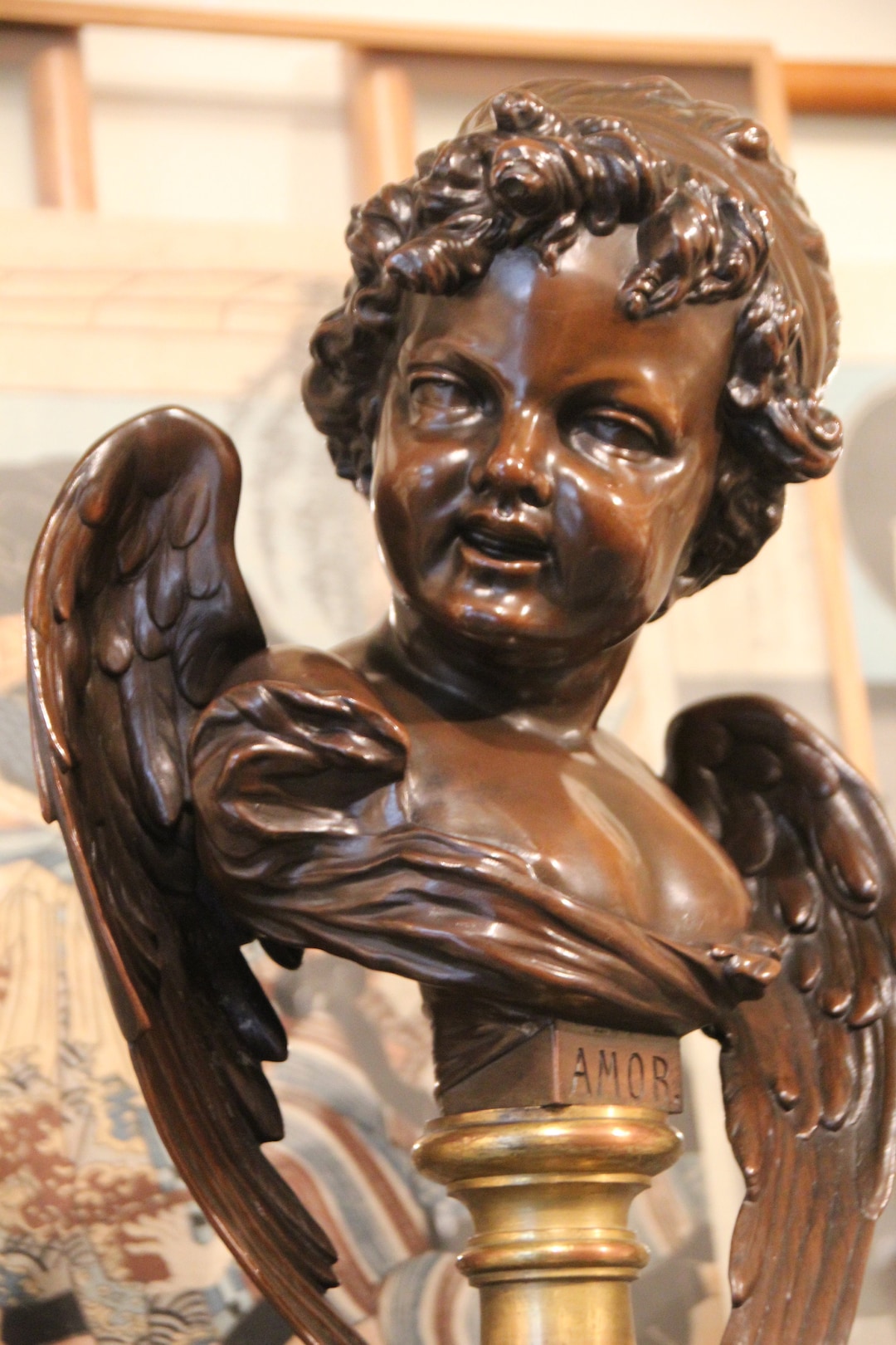 Bronze Angel Statue Angel Sculpture Bronze Angel Figurine Rococo