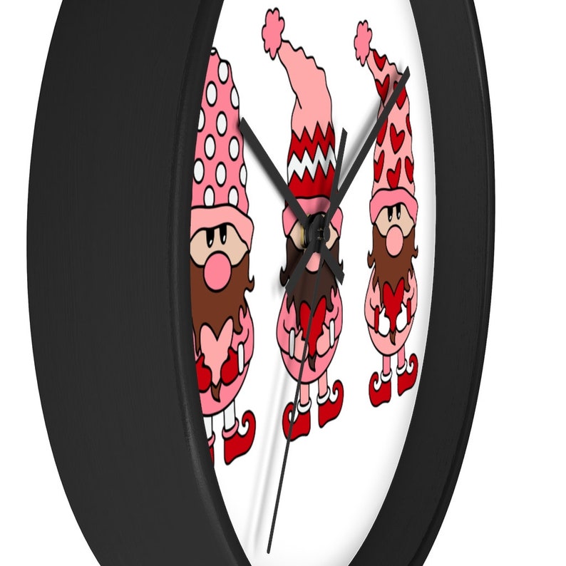 Wall Clock Valentine/'s Gnomes
