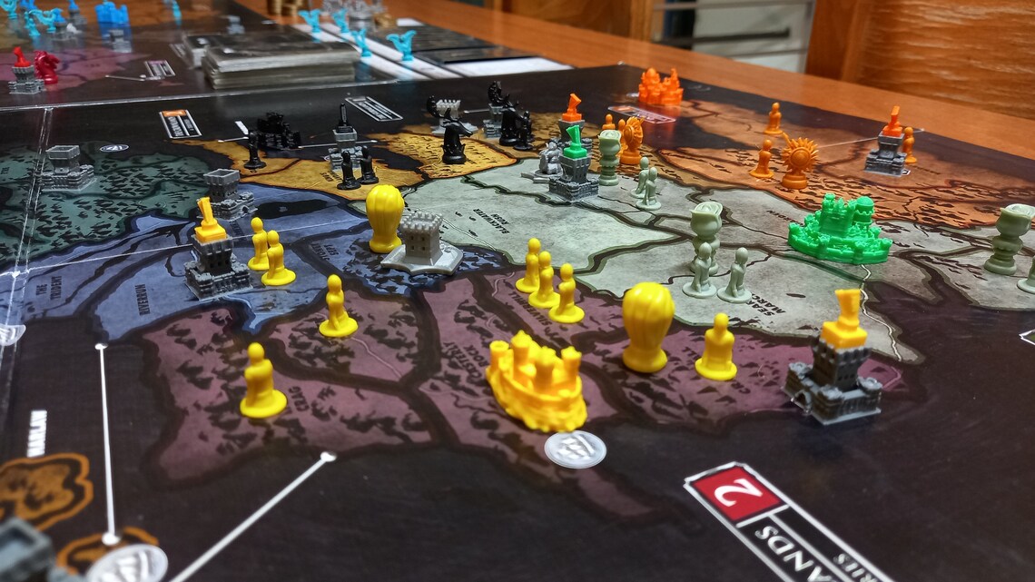 3D Deluxe Risk Got Token Set Compatible With Most Medieval Board Games ...