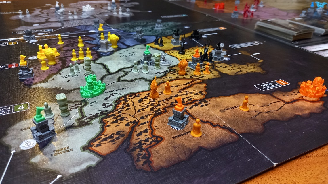 3D Deluxe Risk Got Token Set Compatible With Most Medieval Board Games ...