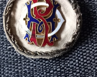 Vintage Royal Antiluvian Order of Buffaloes (RAOB) Knights Of Merit Frimurare Badge, Juvel