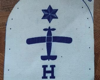 Vintage 1939  (World War 2) British Royal Navy Fleet Air Arm Air Frame Engineer Specalist Slieve badge. Navy Insignia. . Military.