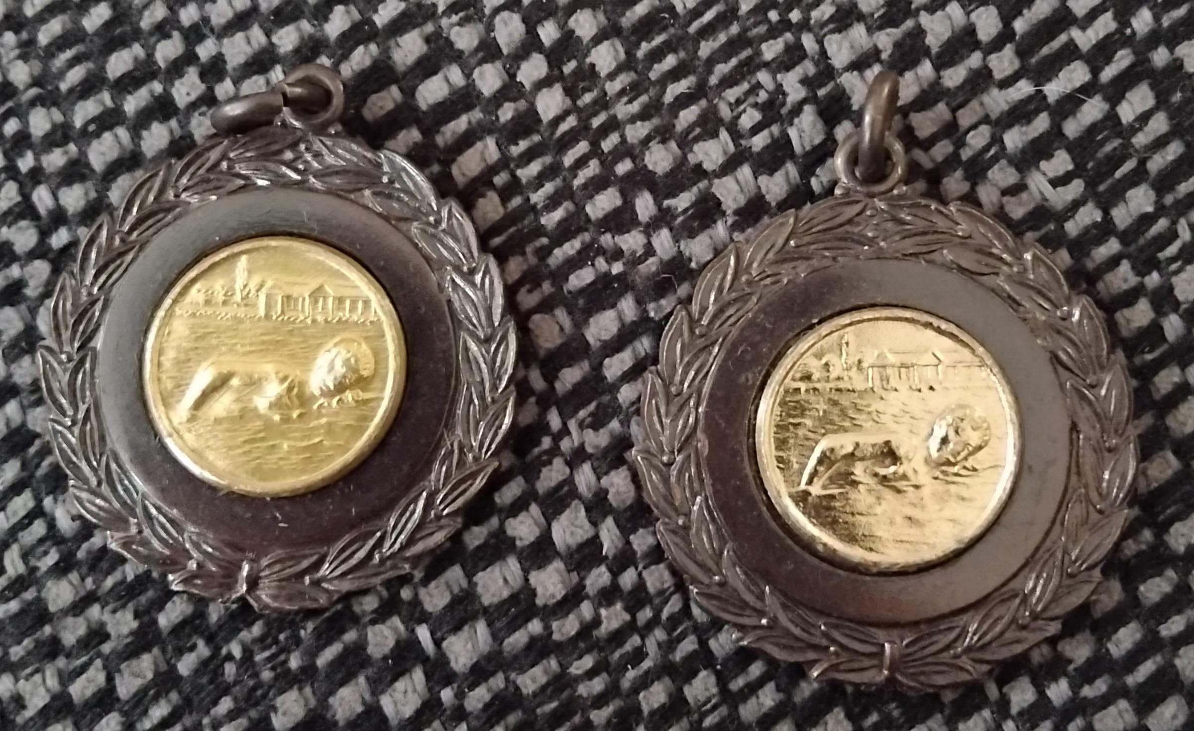 Vintage Swimming Medal - Etsy