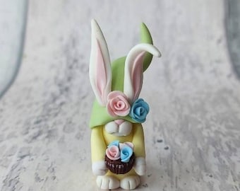 Miniature Easter bunny rabbit gnome, gonk, Easter Miniatures, figure, collectable, dollhouse