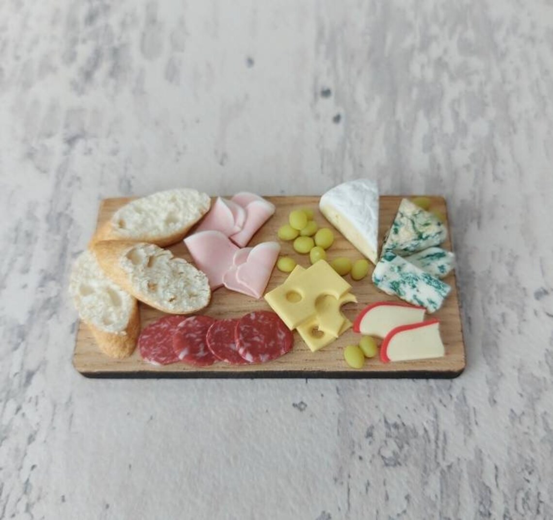 Miniature charcuterie board miniature cheese and meat Etsy