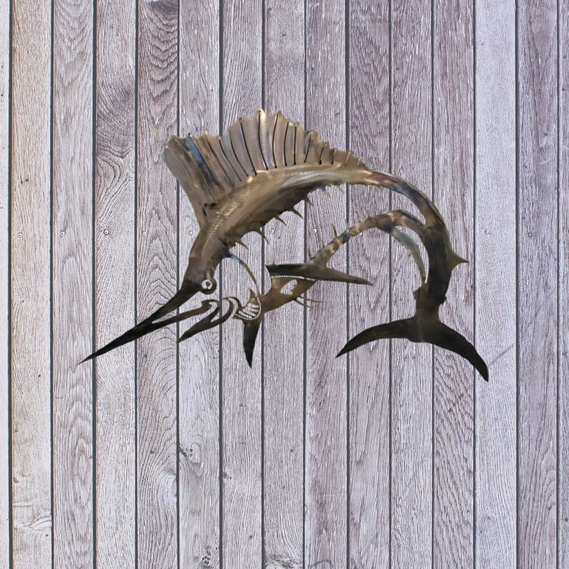 Sailfish or Swordfish metal wall art Etsy